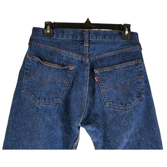 Levis 501 Jeans Men 32x33 (29x29.5) Med Blue Hi Rise True Vtg 520 USA 03/84 - Picture 2 of 16